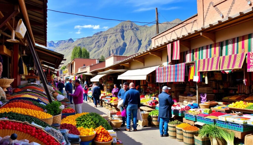 Local market in Peru