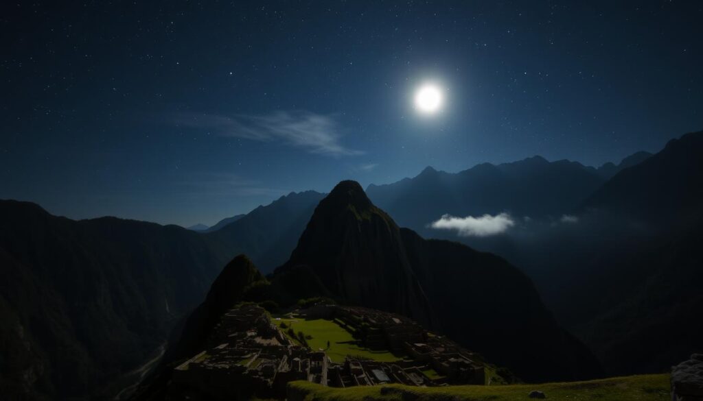 Nighttime at Machu Picchu