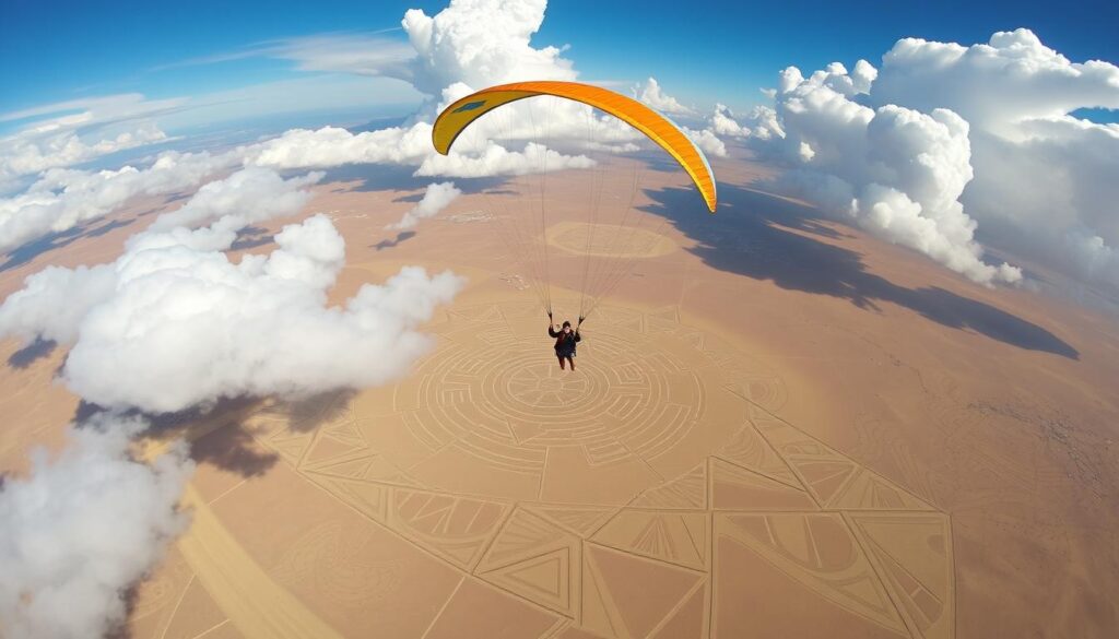 Paragliding over Nasca Lines