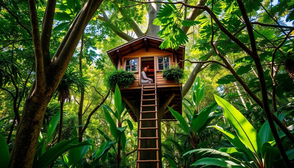 treehouse in the jungle